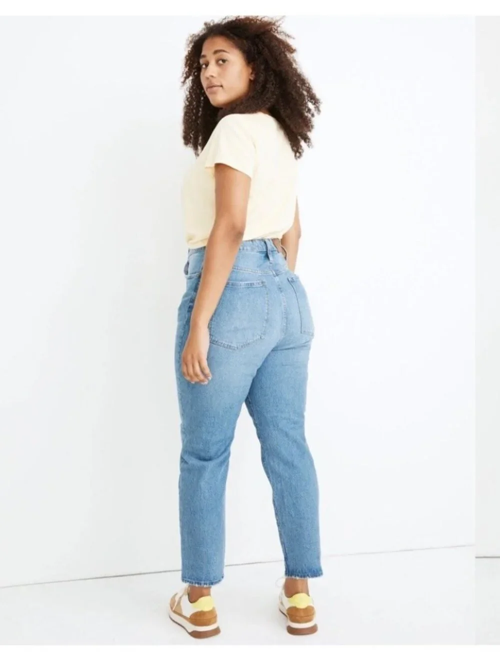 Madewell Womens High Rise Classic Straight Leg Jeans Size 25 Blue Preppy Casual - Picture 2 of 16